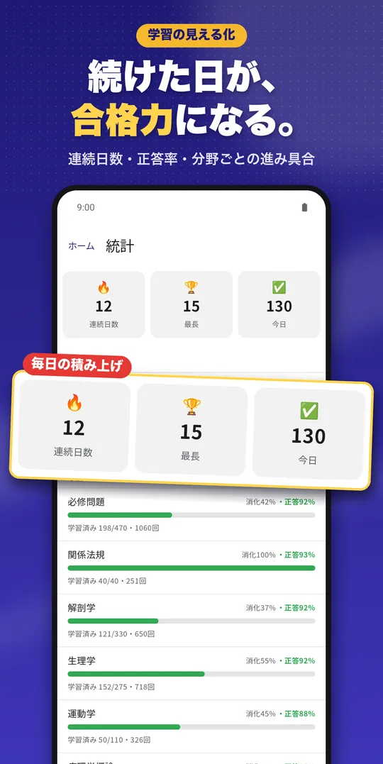 理由で解く 柔道整復師国試 Android版の画面 5
