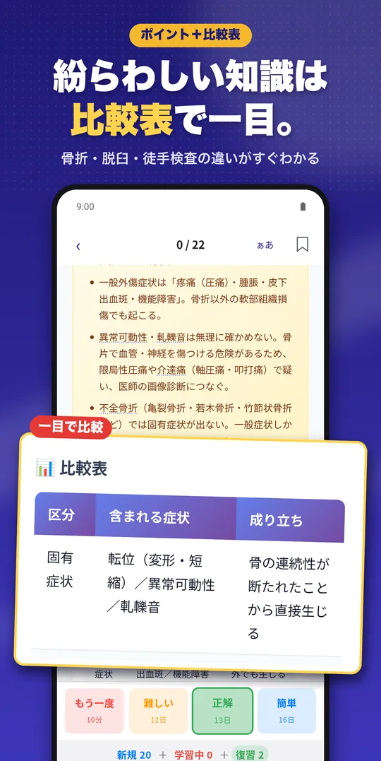 理由で解く 柔道整復師国試 Android版の画面 7