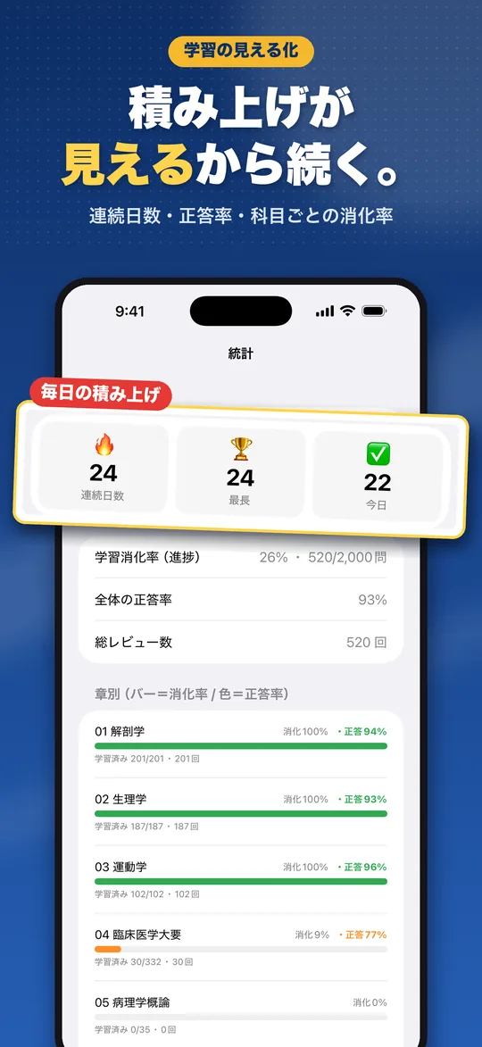 理由で解く 理学療法士国試 iPhone版の画面 8