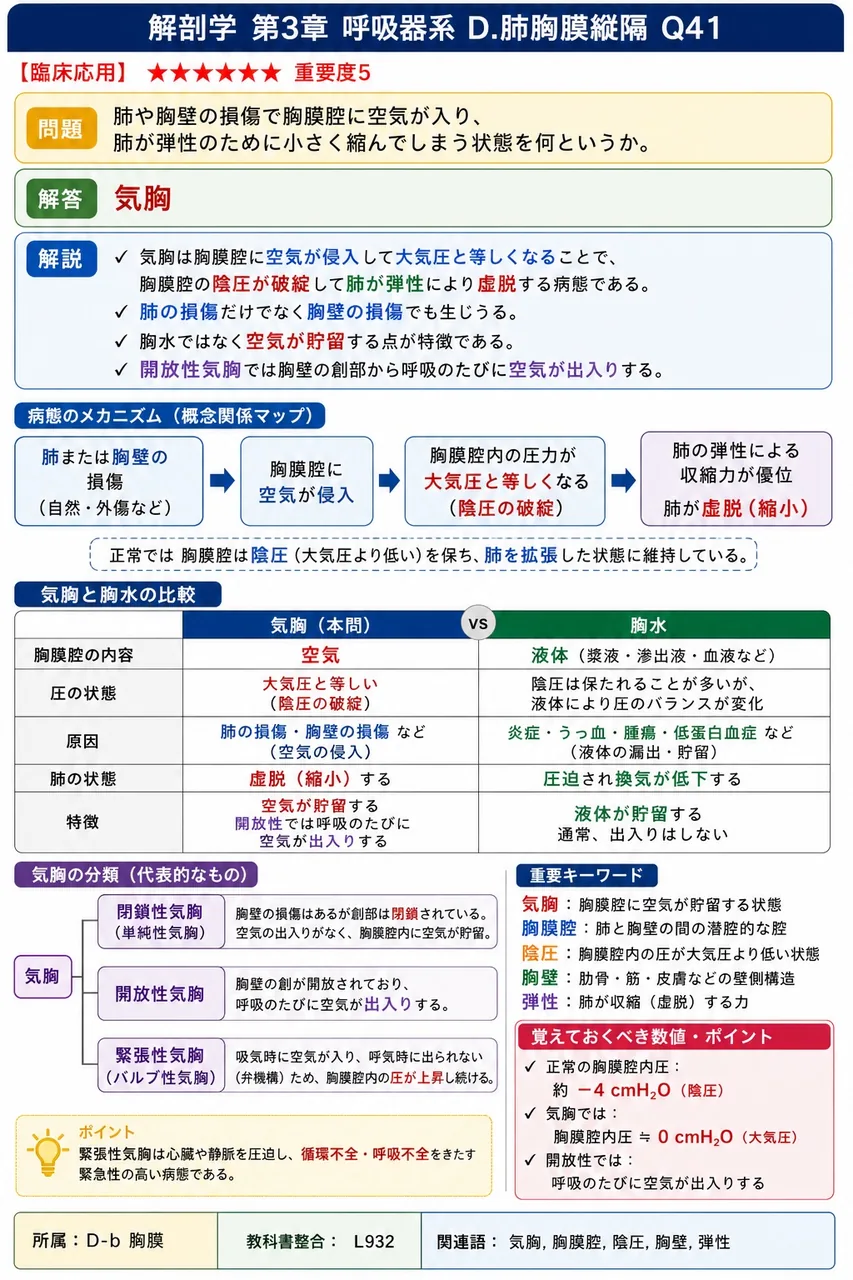 縦隔を通過しないのはどれか。 解説図