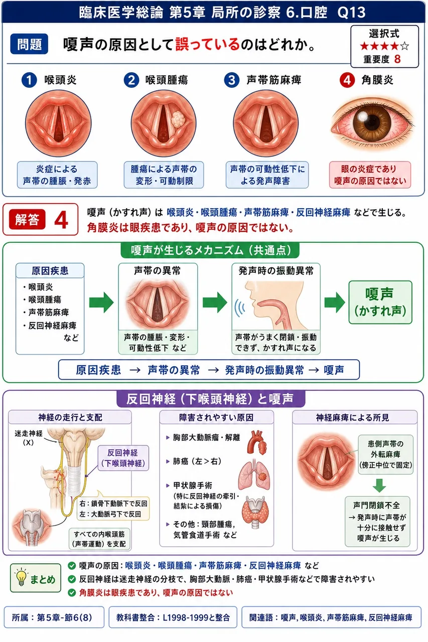 口臭で「甘酸っぱい果物のにおい」がするのはどれか。 解説図