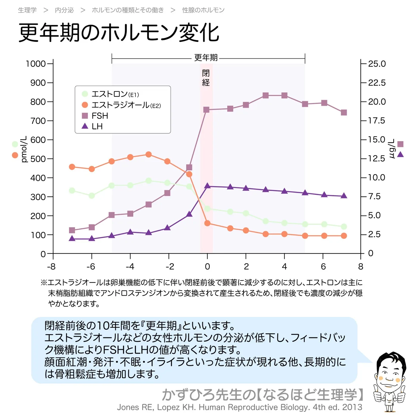 更年期のホルモン変化